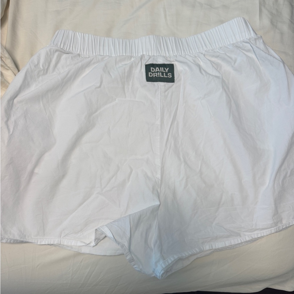 Daily Drills Crisp White Shorts